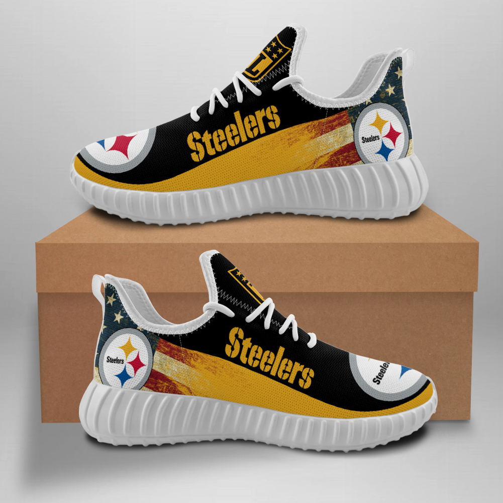 Women's NFL Pittsburgh Steelers Mesh Knit Sneakers/Shoes 017